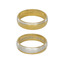 Серебряное обручальное кольцо с позолоченным краем Любовь навеки 10020531Е11